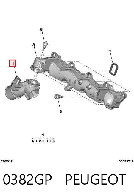 Датчик температуры всасываемого воздуха 0382GP Peugeot/Citroen