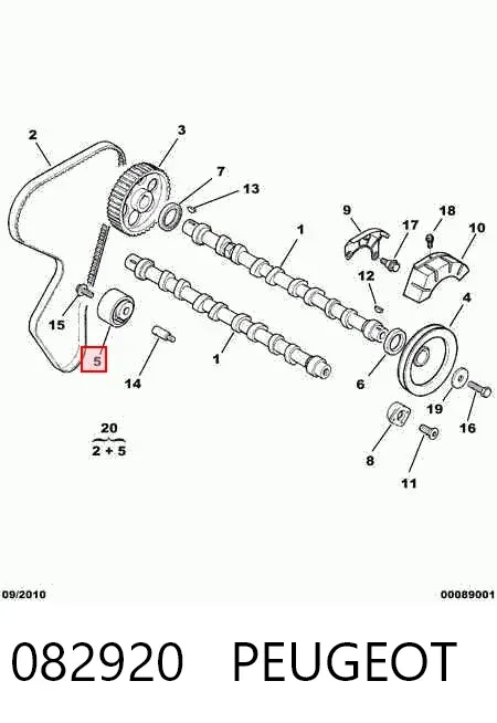 Ролик ГРМ 082920 Peugeot/Citroen