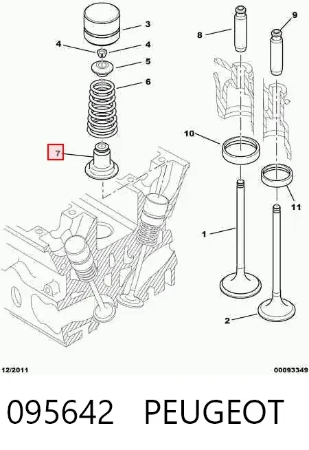 Сальники клапанов 095642 Peugeot/Citroen