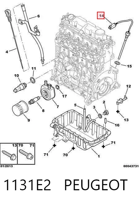 Датчик уровня масла 1131E2 Peugeot/Citroen