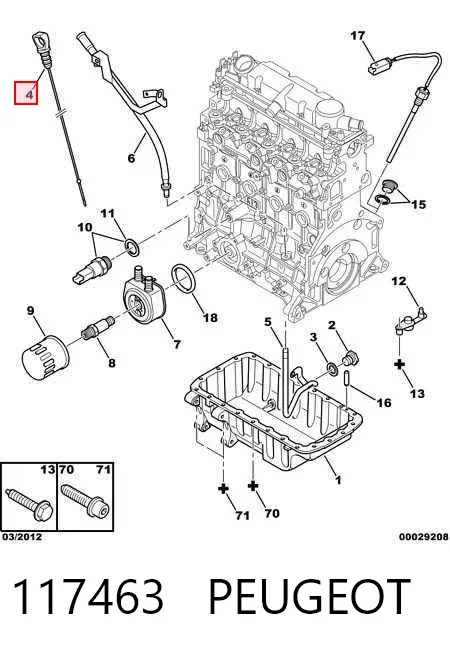 Щуп масляный 117463 Peugeot/Citroen