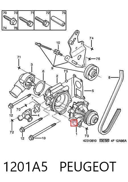 Помпа 1201A5 Peugeot/Citroen