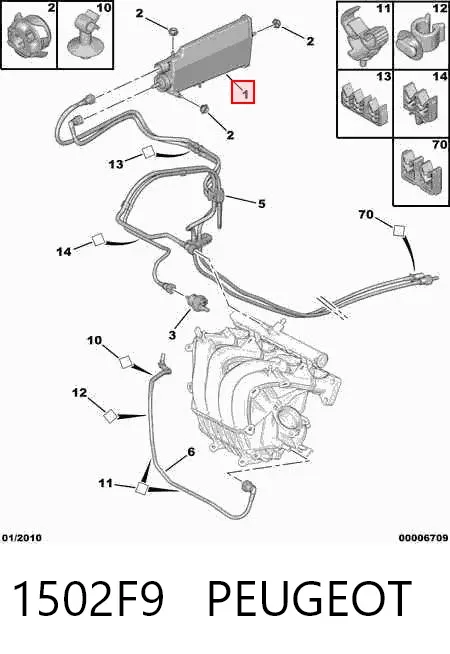 Адсорбер 1502F9 Peugeot/Citroen
