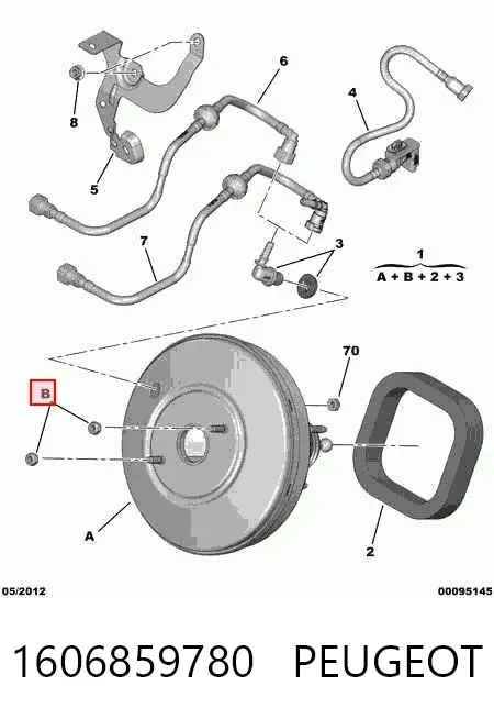 Усилитель тормозов 1606859780 Peugeot/Citroen