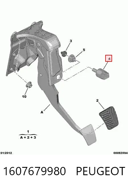 Датчик стоп сигнала 1607679980 Peugeot/Citroen