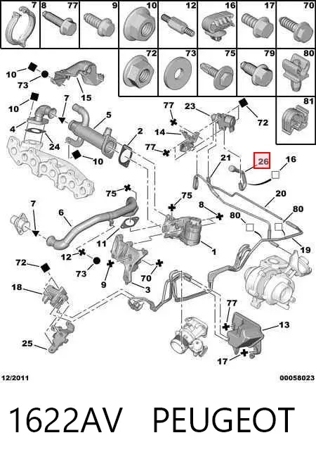  1622AV Peugeot/Citroen