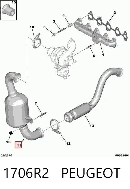 Катализатор 1706R2 Peugeot/Citroen