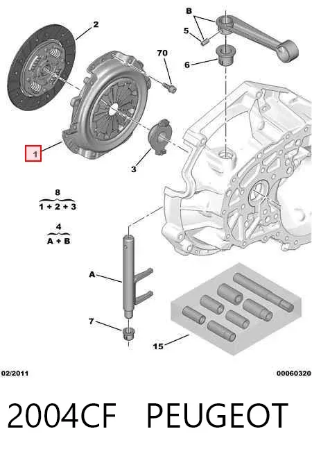 Корзина сцепления 2004CF Peugeot/Citroen