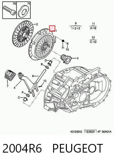 Корзина сцепления 2004R6 Peugeot/Citroen