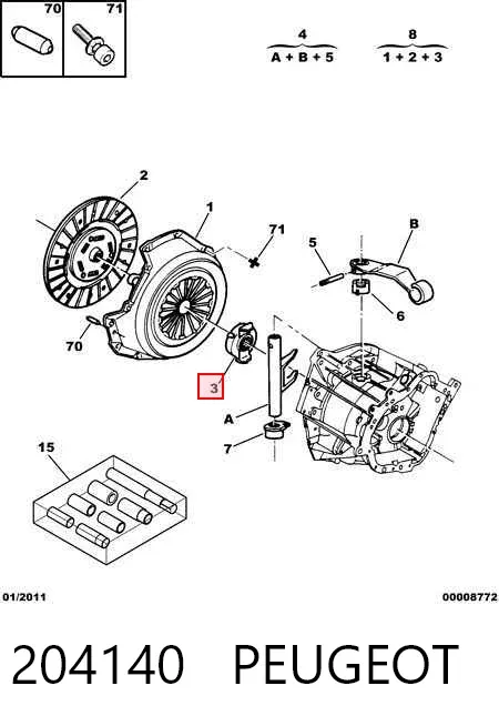 Выжимной подшипник 204140 Peugeot/Citroen
