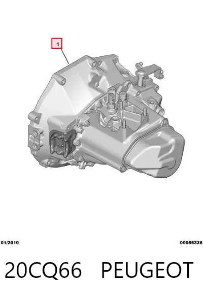 КПП в сборе (механическая коробка передач) PEUGEOT 20CQ66