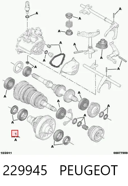 Ремкомплект коробки передач 229945 Peugeot/Citroen