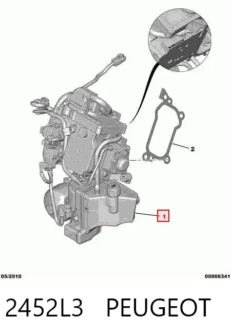 Механизм переключения передач 2452L3 Peugeot/Citroen