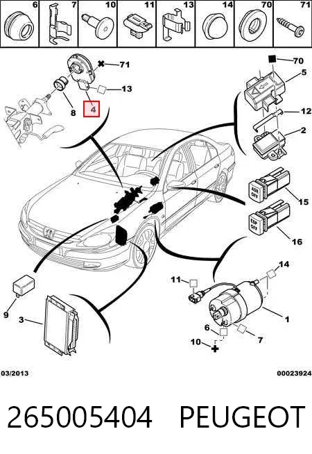 Датчик угла поворота руля Peugeot 406 8E, F