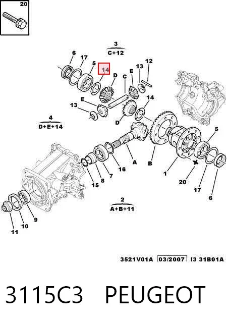  3115C3 Peugeot/Citroen