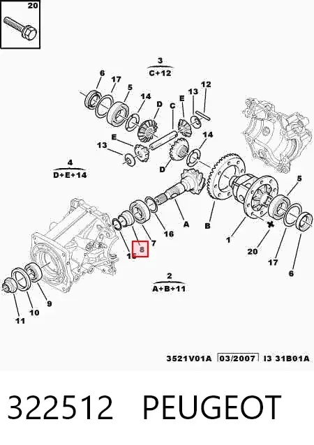  322512 Peugeot/Citroen