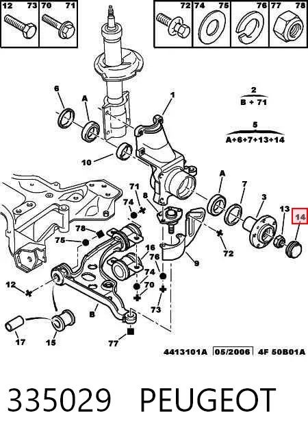 Подшипник ступицы 335029 Peugeot/Citroen