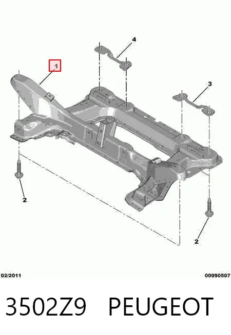 Подрамник передний 3502Z9 Peugeot/Citroen