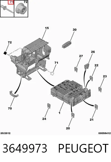  3649973 Peugeot/Citroen