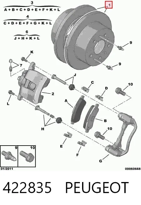 Тормозные диски 422835 Peugeot/Citroen