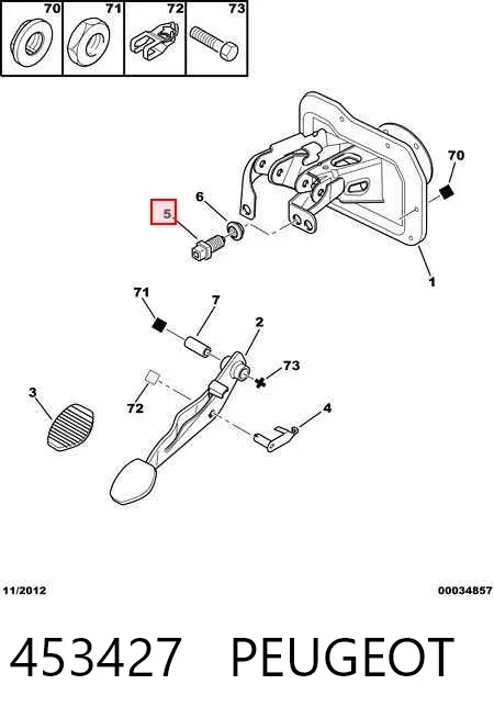 Датчик стоп сигнала 453427 Peugeot/Citroen