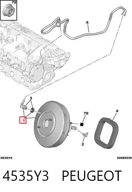 Усилитель тормозов 4535Y3 Peugeot/Citroen
