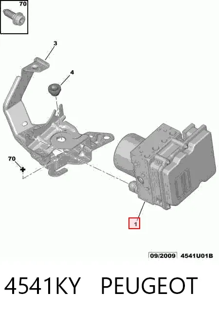 Блок АБС 4541KY Peugeot/Citroen