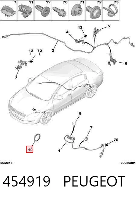 Кольцо АБС (ABS) 454919 Peugeot/Citroen