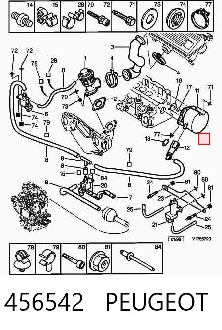 Вакуумный насос 456542 Peugeot/Citroen