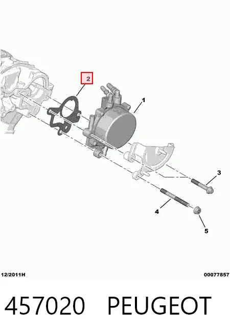 Прокладка вакуумного насоса 457020 Peugeot/Citroen