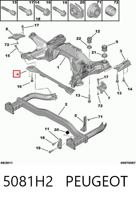  5081H2 Peugeot/Citroen