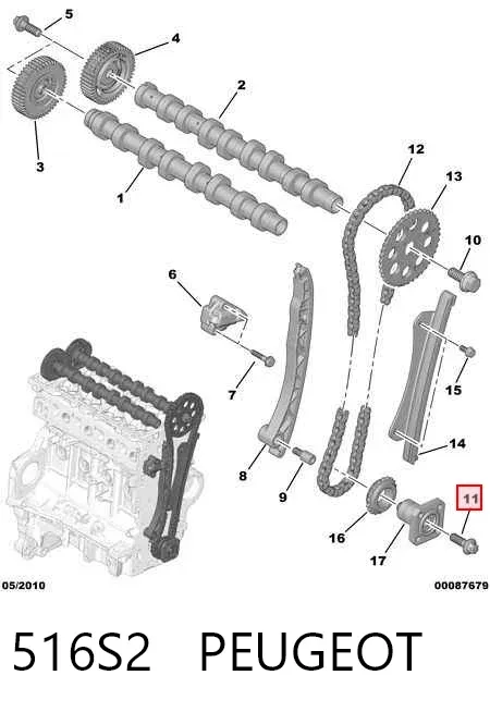 Болт шкива коленвала 516S2 Peugeot/Citroen