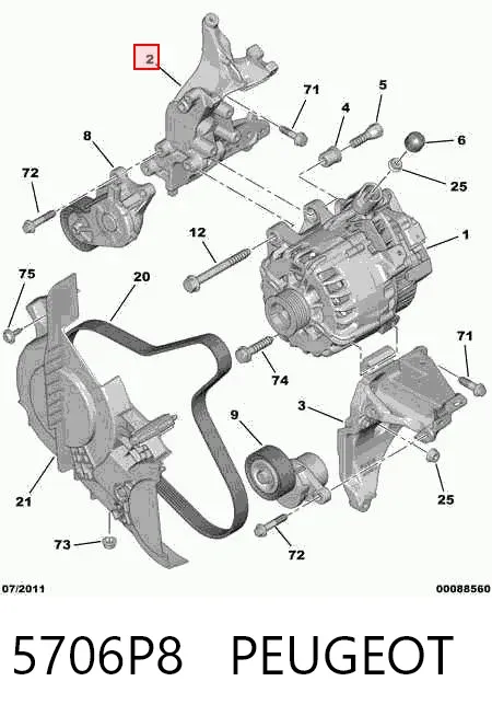  5706P8 Peugeot/Citroen