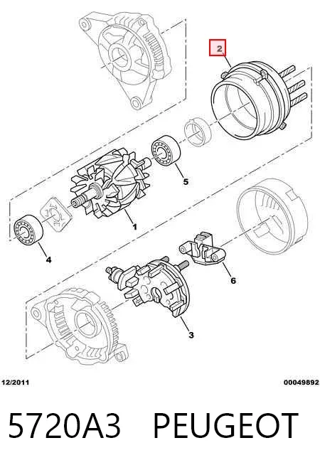 Обмотка генератора 5720A3 Peugeot/Citroen