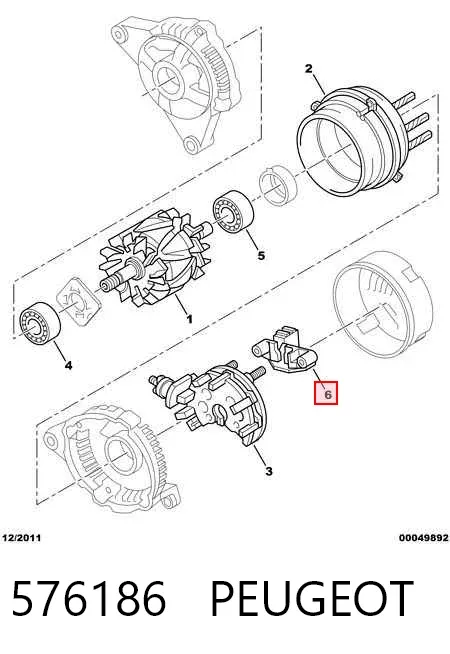 Реле генератора 576186 Peugeot/Citroen