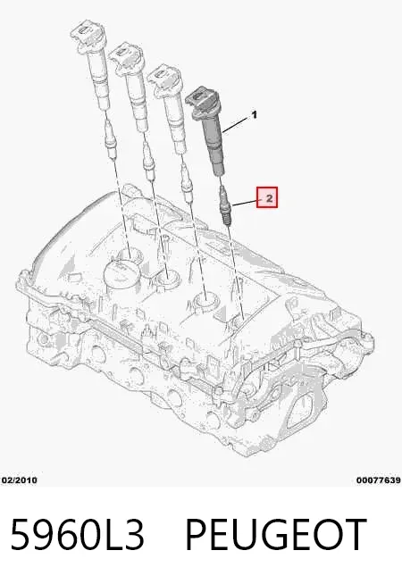 Свечи зажигания 5960L3 Peugeot/Citroen