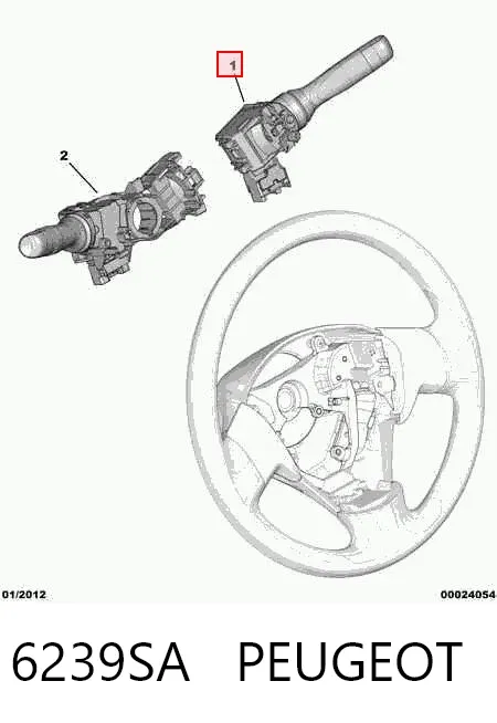 Правый подрулевой переключатель 6239SA Peugeot/Citroen
