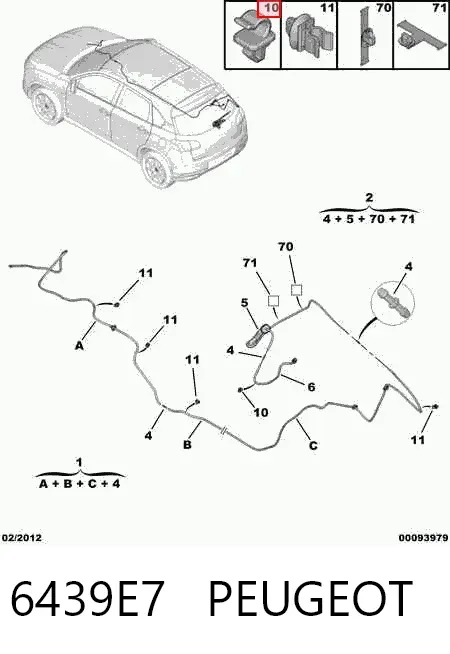  6439E7 Peugeot/Citroen