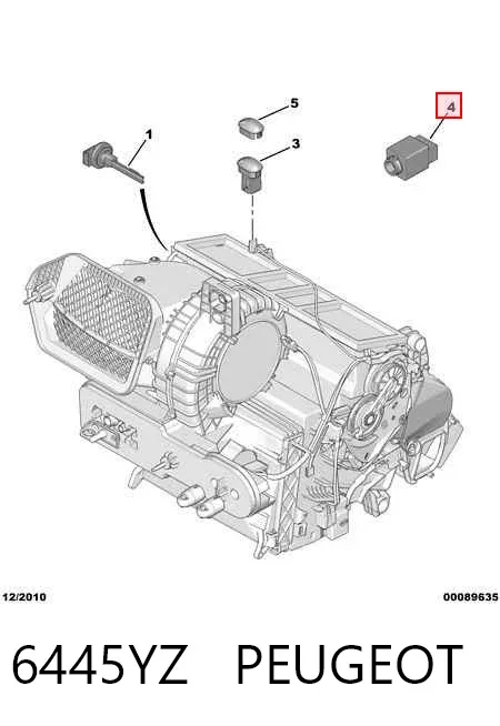 Датчик температуры салона 6445YZ Peugeot/Citroen