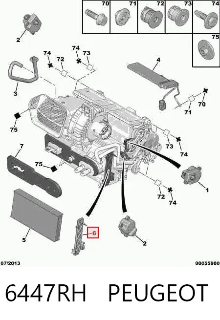  6447RH Peugeot/Citroen