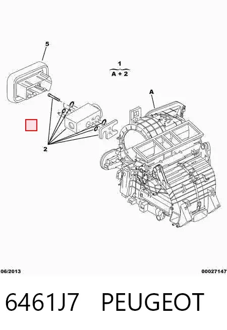 Клапан TRV кондиционера 6461J7 Peugeot/Citroen