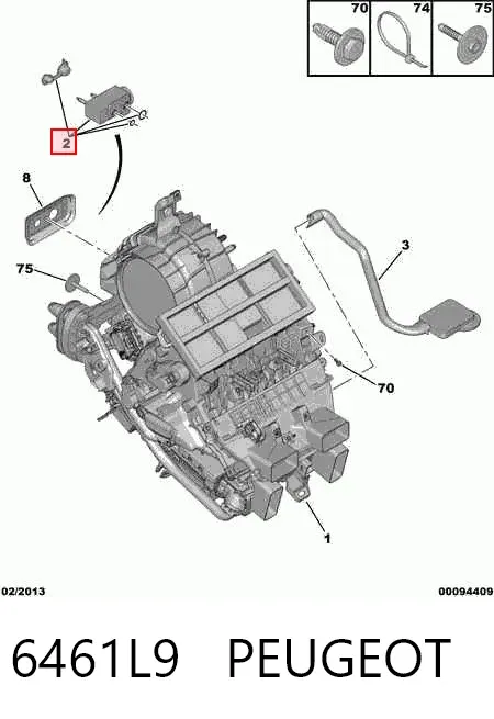Клапан TRV кондиционера 6461L9 Peugeot/Citroen