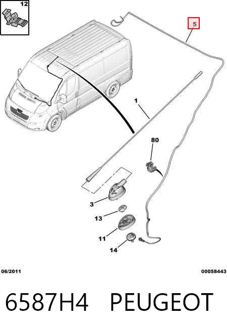  6587H4 Peugeot/Citroen