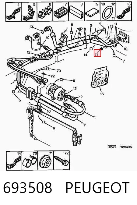 Воздушный фильтр 693508 Peugeot/Citroen
