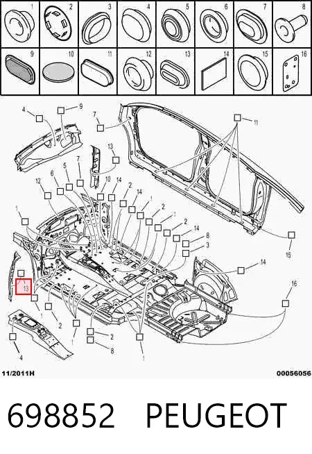  698852 Peugeot/Citroen