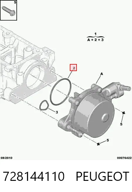 Вакуумный насос 728144110 Peugeot/Citroen