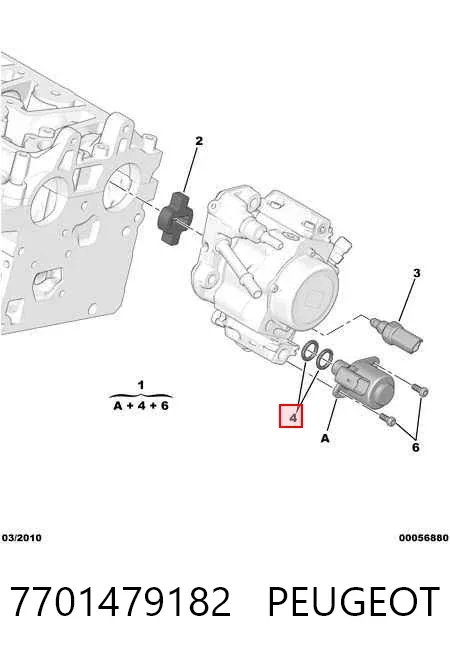 Клапан редукционный 7701479182 Peugeot/Citroen