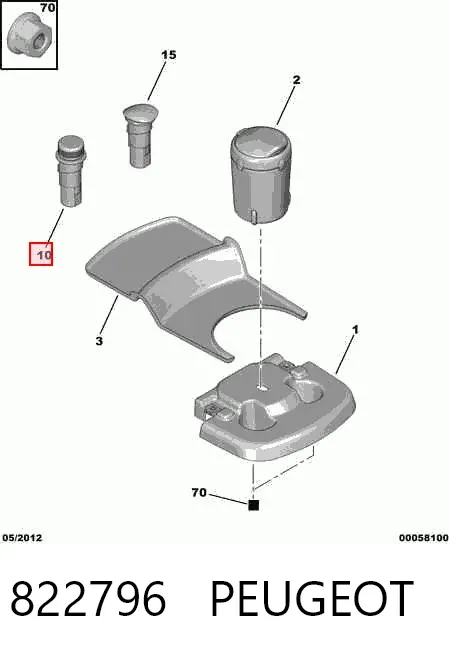 Прикуриватель 822796 Peugeot/Citroen