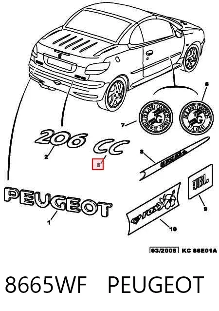  8665WF Peugeot/Citroen
