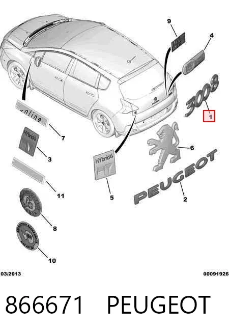  866671 Peugeot/Citroen